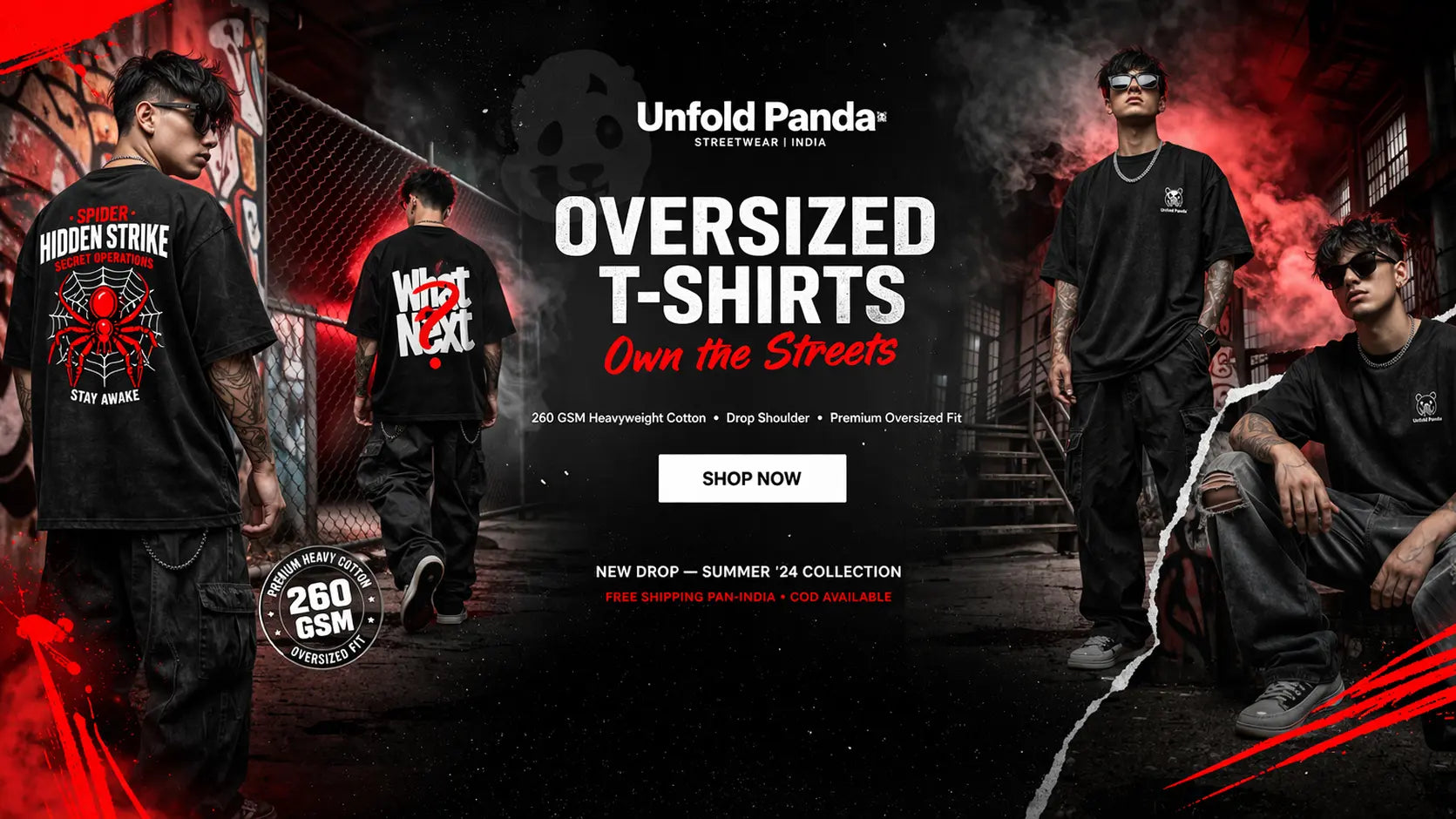 Unfold Panda website banner